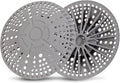 ZOOY Shower Drain Hair Catcher, 2 Pack 5.5 Inch Silicone Large Drain Cover, Bathroom Hair Drain Catcher, Flat Anti-Clog Hair Trap for Shower, Bathtub, Tub & Sink Hair Strainer(Dark Grey)