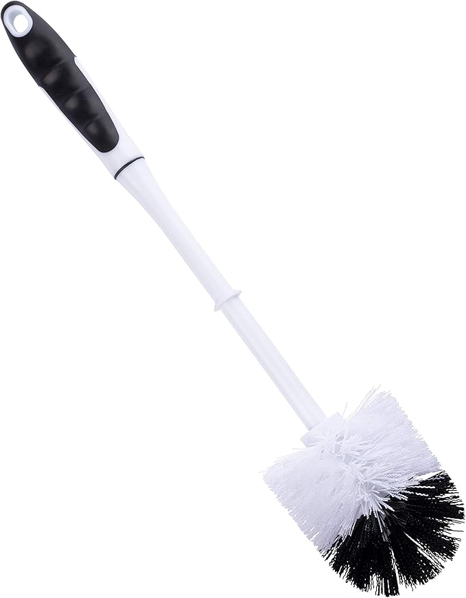 Fuller Brush Toilet Bowl Brush in Caddy Set – 16-Inch Long Handle – Heavy Duty Dome Tufted Bristles, Rubberized Non-Slip Grip, Bathroom, Rim, Trap Cleaner (Pack of 2)