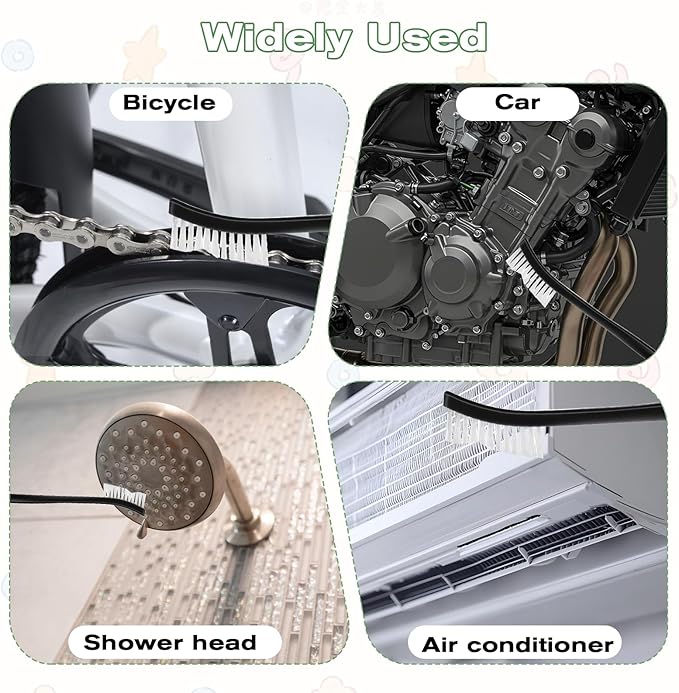 4 Pcs Small Cleaning Brushes, Nylon Bristles Small Detailing Crevice Brush, Mini Stiff Bristles Brushes for Detailed Cleaning of Jewelry, Cars, Kitchen, Spaces