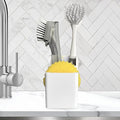 TidyNook Silicone Sink Caddy - Sponge Holder for Kitchen Sink, Dish Brush Holder, Fits Scrub Daddy Sponges, Scrub Mommy, and all Dish Sponges, Compact Kitchen Sinks Organizer Caddy, No Rust