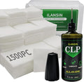 3000/1500PCS Gun Cleaning Patches+CLP Oil,2"x2" Lint Free Gun Cleaning Cloth,Professional Wipes for Shot Pistol/All Caliber of Firearms.Store in Box Can Store Gun Cleaning Kit,Choose Your Set