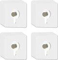 20 Pcs Heavy Duty Adhesive Picture Hooks – 33 lbs Load No-Nail Wall Hangers, Waterproof Transparent Sticky Hooks for Frame, Mirror, Bathroom, Kitchen, Home Decor (2.2 x 2.2 inch)