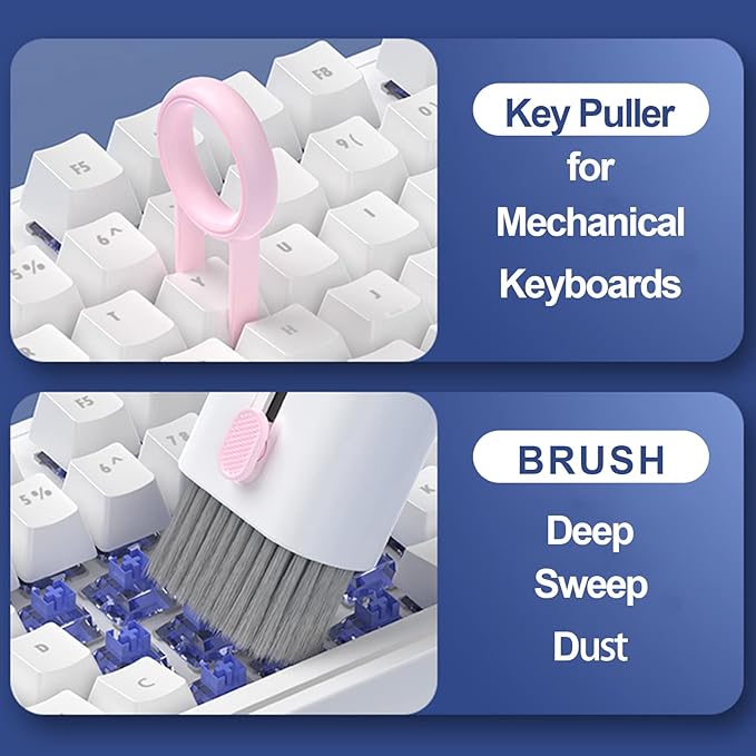 Electronics Cleaner Kit. Keyboard Brush, Airpod Cleaning Tool, Phone Screen Cleaner. for Computers, MacBooks, Laptops, Airpods Pro, Headphones.（Dark Green）