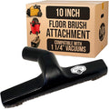 MP Maresh Products Genuine Deluxe Brush Attachment - Horse Hair Brush, Wet Dry Vacuum Cleaner, Central Vacuum System Parts & Accessories, Dust Floor, 32mm Standard Size - Black (10 Inch)