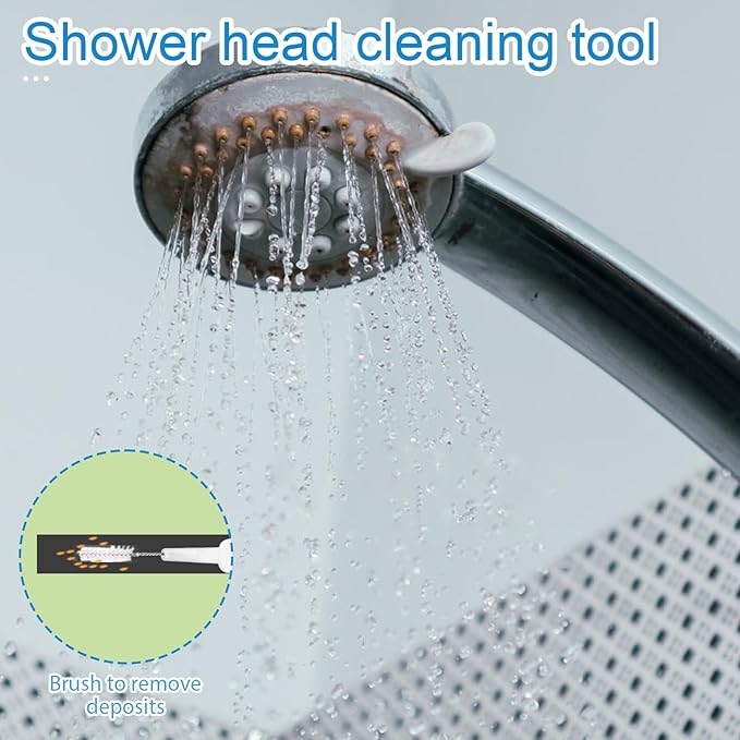 70pcs Shower Head Cleaning Tools, Including 20 Cleaning Brushes & 50 Shower Hole Brushes Unclogger Accessory for Small Holes Faucets Nozzles Sink Gaps