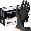 Schneider Nitrile Exam Gloves, Black Latex Free Powder Free Disposable Gloves for Medical, Cooking, Cleaning, and Food Prep