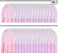 30PCS Garment Covers For Hanging Clothes, Shoulder Covers For Closet Storage, Breathable Dust Covers For Suits, Coats, Jackets, Translucent PEVA Material, 23.6" X 11.8" X 1.9