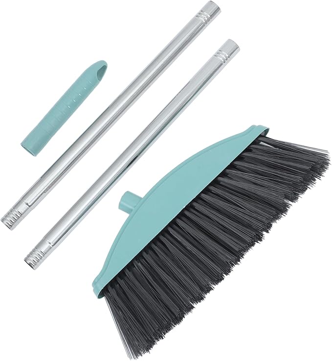 Heavy Duty Handle Broom for Indoor and Outdoor Cleaning Soft Bristles for Dust and Pet Hair Removal Floor Sweeper for Use