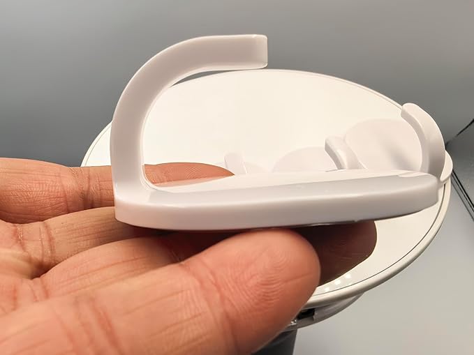 lightstar 5 Pcs Adhesive Plastic Hooks - Wall Hooks for Hanging, Drill-Free, Seamless - Kitchen Bathroom - 60 * 45 * 34 mm, White (for 3.5 LB)