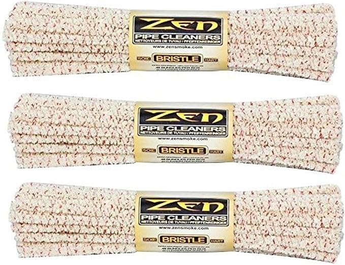 Zen Bundles Zen Pipe Cleaners Hard Bristle, 132 Count (Pack of 3),Yellow