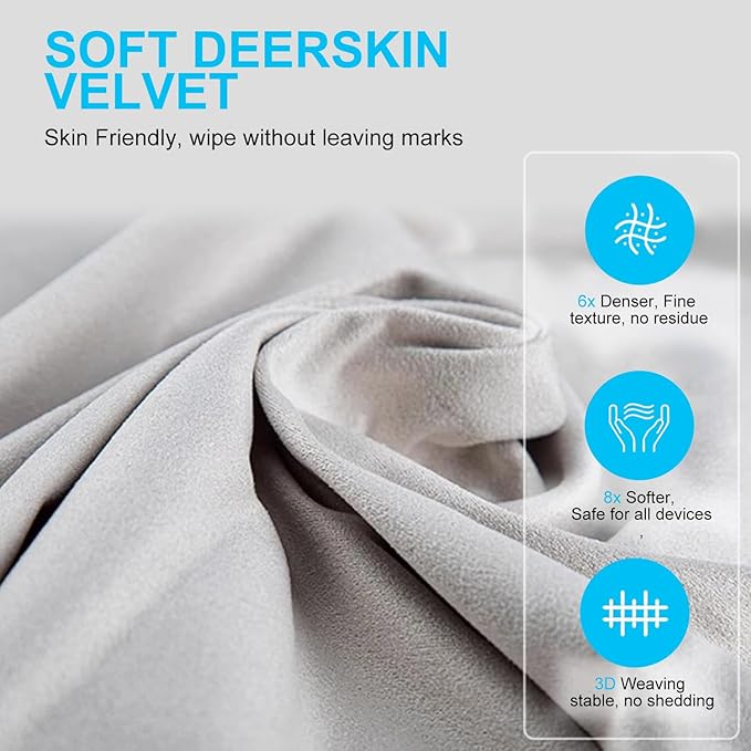 MUBUY-GOL 3 Pack Microfiber Liner Cleaning Cloth 13" with Screen Keyboard Imprint Protection, Laptop Keyboard Protector Compatible with MacBook Neo13/Pro13 /Air 13" and MacBook Pro 14“