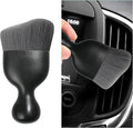 Car Interior Dust Brush, Soft Scratch Free Auto Detailing Brushes, Universal Vehicle Interior Cleaning Tool for Automotive Dashboard, Air Vents, Leather(Gray)