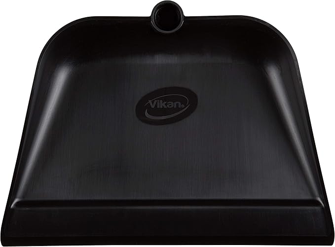 Vikan 56629 Upright Lobby Dustpan, Black