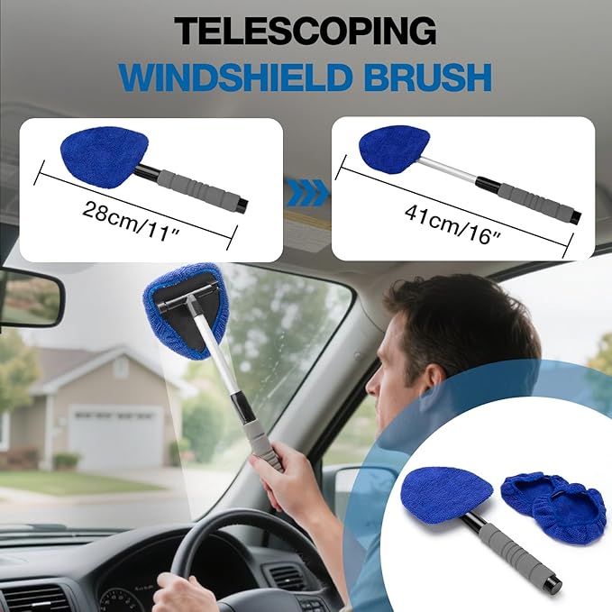 SHALL 19Pcs Car Detailing Kit Interior Cleaner, Car Interior Cleaning Kit with Handheld Car Vacuum, Car Detailing Brushes, Windshield Cleaning Tool, Car Cleaning Supplies, Car Accessories