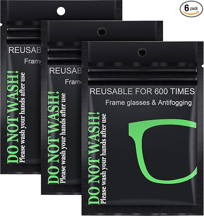 Anti Fog Wipes Nano Anti Fog Cloth Defog Reusable Cleaning Cloth for Glasses Goggles Motorcycle Helmet Eyeglass Camera Lens (3 Pieces)