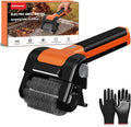 Electric Grill Brush, Cordless Electric Rotary Grill Cleaner with Reinforced Wire Bristles, Detachable Head and LED Light for Outdoor BBQ Grill Grate