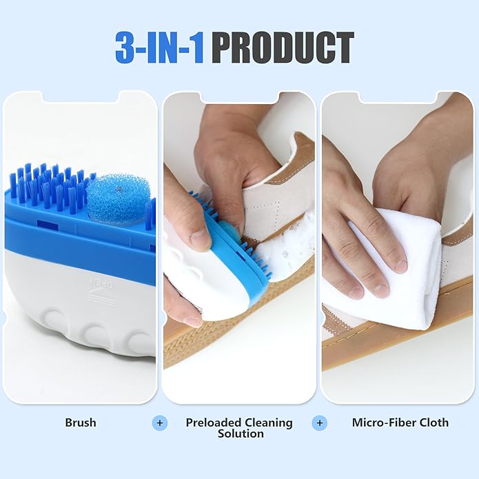 Simple Life All-in-1 Sneaker Cleaner Kit | Sneaker Cleaner, White Shoe Cleaner, Tennis Shoe Cleaner | Travel Shoe Cleaner