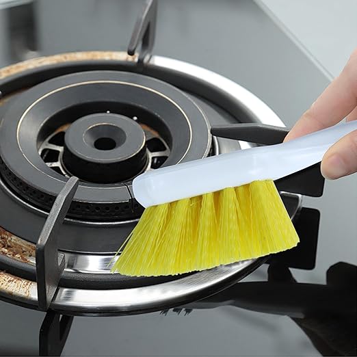 Cleaning Brush,Scrub Brush,Pot Brush,Utility Brush with Polypropylene Handle for Cleaning of Kitchen, Food Factory, Beverage Factory, Slaughterhouse,2PCS,Yellow