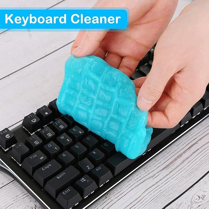 Cleaning Gel for Cars - Car Vent Keyboard - Dust Clear Kit, Home and Office Electronics, Reusable And Durable, Auto Air Vent Interior Detail Removal Putty, Speakers, Printers, Keyboards(2-Pack)