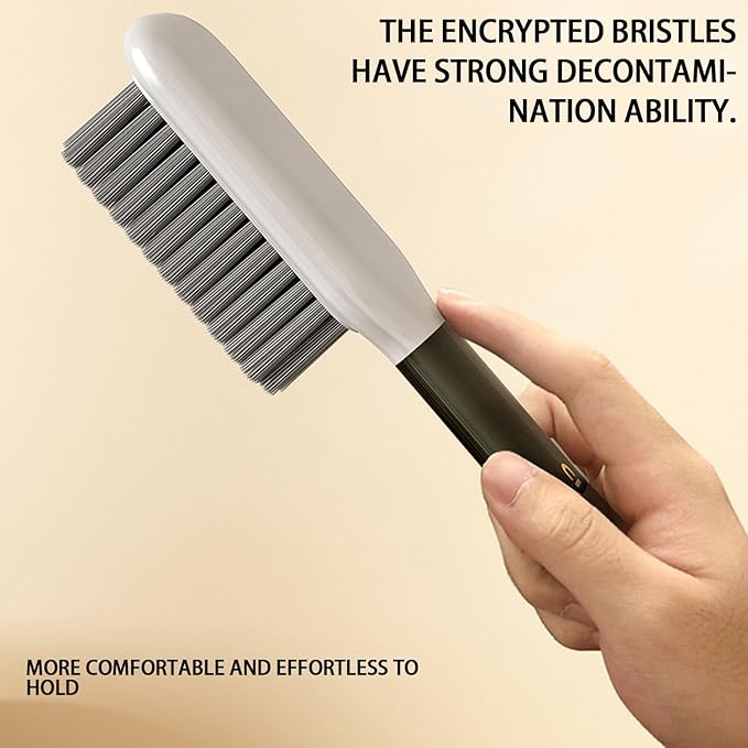 2 Pack Shoe Brush,Shower Cleaning Brush,Scrub BrushComfort Grip,Ideal for Cleaning Bathroom, Shower, Kitchen Bristle Brush (Grey Shoes Brush)