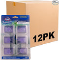 Clorox Fraganzia Stick-On Gel Fresheners, Lavender with Eucalyptus Trash Can Deodorizer Up to 30 Days Scent, Odor Absorber for Kitchen, Bathroom, Closet, No Plug or Batteries, 0.12 Fl Oz, 6 Ct - 12 Pk