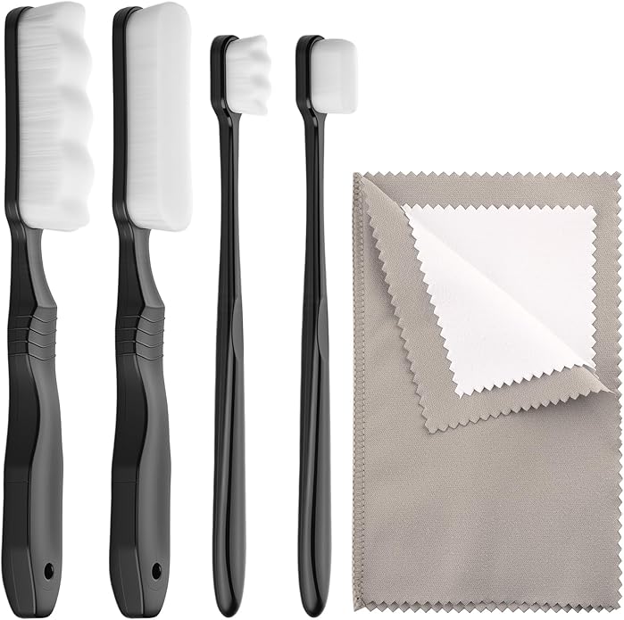 Silver Cleaning Kit with Ultra-Soft Brushes & Polish Cloths – Tarnish Removal for Antique Jewelry, Sterling Silverware, Cutlery & Plateware – Safe for Gold, Diamonds, Platinum, Gemstones & Coins