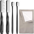 Silver Cleaning Kit with Ultra-Soft Brushes & Polish Cloths – Tarnish Removal for Antique Jewelry, Sterling Silverware, Cutlery & Plateware – Safe for Gold, Diamonds, Platinum, Gemstones & Coins