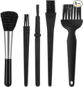 5 Pcs Keyboard Cleaning Brush, 5.5 Inch Anti Static Brush, Computer Laptop Keyboard Small Space, Dust Cleaning (Black)
