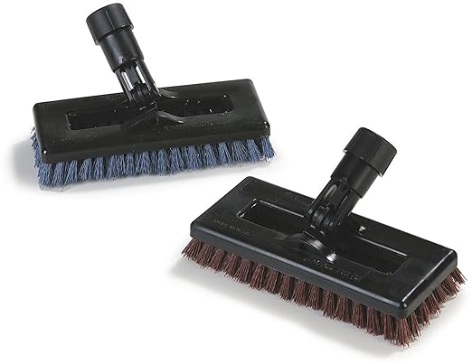 CFS 36530014 Swivel Scrub Plastic Block Heavy-Duty General Use Floor Brush, Dupont Tynex Bristles, 0.81" Bristle Trim, 8" Length x 3-1/2" Width, Blue (Pack of 12)