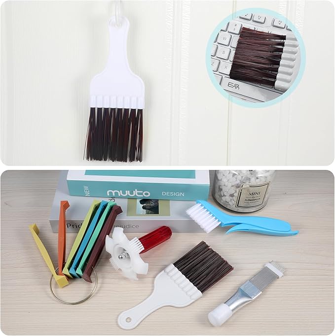 10PCS Air Conditioner Fin Comb Cleaner kit AC Coil Cleaning Brush 5 Different Fin Combs Condenser Fin Straightener AC Evaporator Comb Radiator Repair Clean Tool (10)