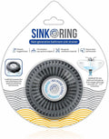 Bathroom Sink Hair Catcher for Pop-Up Drain – SinkRing 1.57" Precision Strainer for Bathroom Sink Drains | Clog-Free Hair Trap for Contacts, Earrings, Jewelry | No Suction or Screws – Charcoal Gray