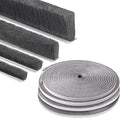 Strong Adhesive Brush Weather Stripping,0.4in Thick x 0.4in(W) x 33FT,Grey for Sliding Windows/Doors - Car Door Seal for Soundproofing,Dustproof,Winter Windproof & Warm,Waterproof,DIY Install