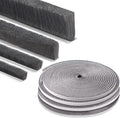 Strong Adhesive Brush Weather Stripping,0.6in Thick x 0.4in(W) x 33FT,Grey for Sliding Windows/Doors - Car Door Seal for Soundproofing,Dustproof,Winter Windproof & Warm,Waterproof,DIY Install