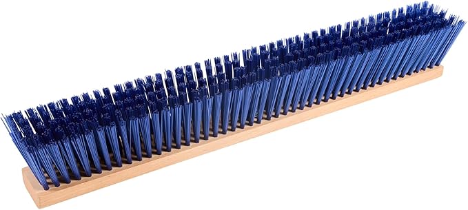 Restaurantware-BROOM HEAD ONLY: Clean Tek Professional 24-Inch Broom Head, 1 Heavy-Duty Push Cleaning Tool - Handle And Brace Sold Separately, Heavy Plastic Bristles, Wooden, Commercial Use