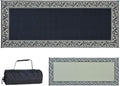 Stylish Camping Ming's Mark RC1 Stylish Camping Reversible Classical Patio Mat - 8' x 20', Black/Beige