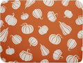 Fall Dish Drying Mat for Kitchen Counter Autumn White Pumpkins Festival Microfiber Absorbent Dish Draining Reusable Washable Foldable Extra Large 18"x24"