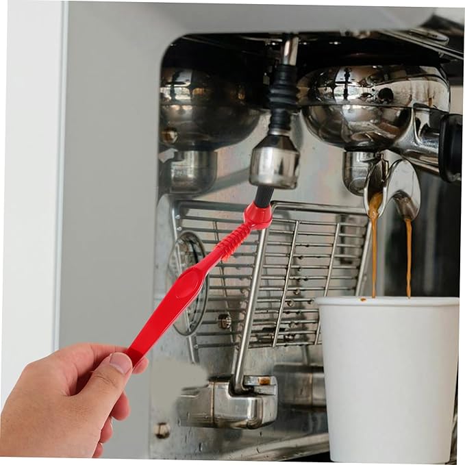 POPETPOP 2Pcs Coffee Machine Cleaning Brush Powder Brushes for Efficient Manual Cleaning Compact Design for Tight Spaces Gentle Surfaces Accessories