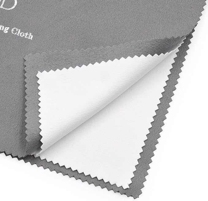 Pro Size Silver Polishing Cloth Jewelry Cleaning Cloth 11" X 14" inches for Cleaning Gold, Silver and Platinum Jewelry Coins Watch, Keeps Jewelry Clean and Shining. (Pack of 2)