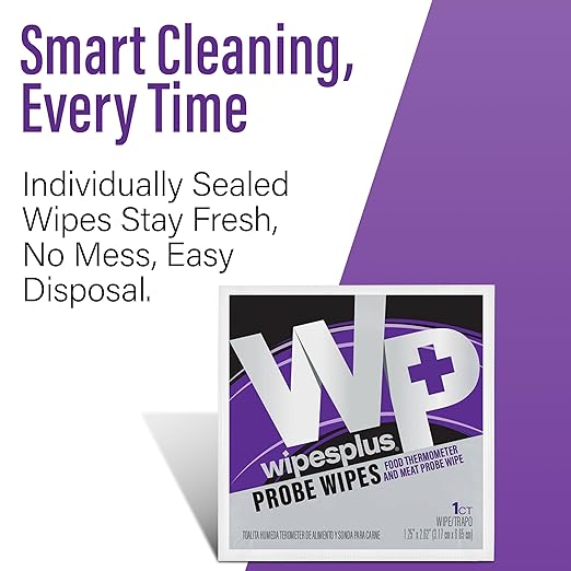 Thermometer Sanitizing Wipes - Probe Wipe Sachet - 100 Wipes