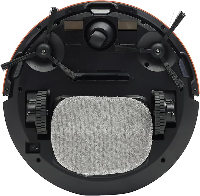Robot Vacuum Cleaner, 3 In 1 Robot Vacuum & Mop & sweep Combo, Push Button and APP Control, Self-Charging Robotic Vacuum Cleaner, 120 Mins, Strong 2700Pa Suction, Ideal for Pet Hair and Carpet (Black)