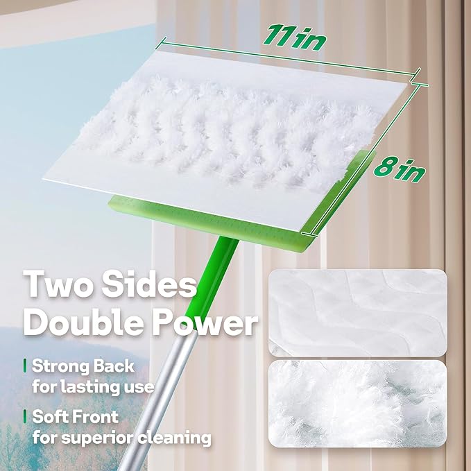 AIR U+ Upgraded Heavy Duty Pet Dry Sweeper Pads for Swiffer Dry Sweeping Cloths Refills, 60 Count