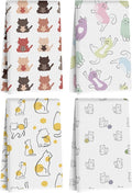 Hanamiya Na 4Pcs Cute Cat Kitchen Towels, Whimsical Decorative Absorbent Microfiber Dish Cloth Tea Towel, Durable Hand Towels for Farmhouse Home Bathroom, Cat Lover Gifts 1