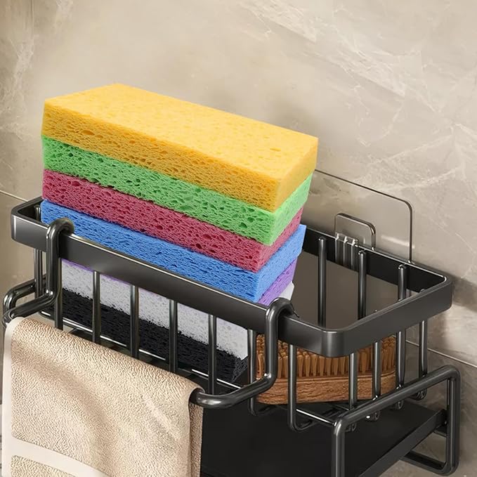 Large Cellulose Sponges, Kitchen Sponge for Dish, Thick Heavy Duty Scrub Pads, Non-Scratch Scrubber for Household/Cookware/Bathroom/Office/Boat 5.5" x 3" x 1" (7 Pack) Mixed