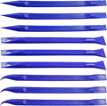 9Pcs Carbon Fiber Scraper Cleaning Tool Non-Scratch Plastic Multi-Purpose Stiff Scraper Pen-Shaped Scraper Tool for Paint, Stickers Label, Food, Tight Spaces, Crevices, Kitchen (Blue)