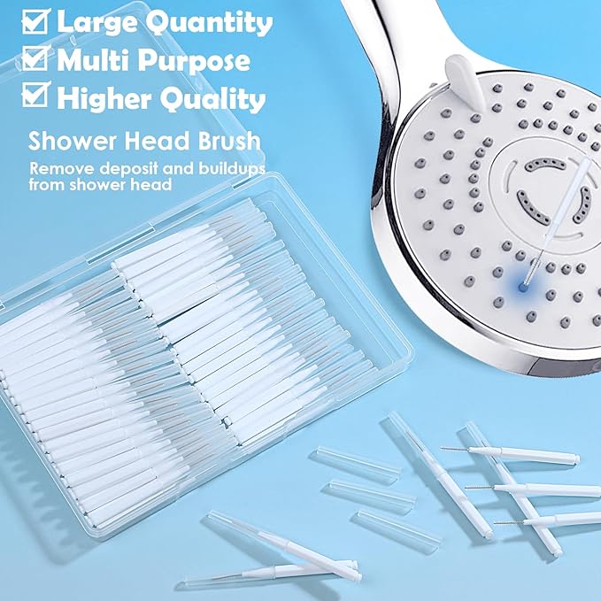70-Piece Heavy Duty Shower Head Cleaning Brush Set - Professional Grade Bristles for Deep Cleaning Small Holes, Gaps, and Clogs - Durable & Portable Cleaning Tool Kit