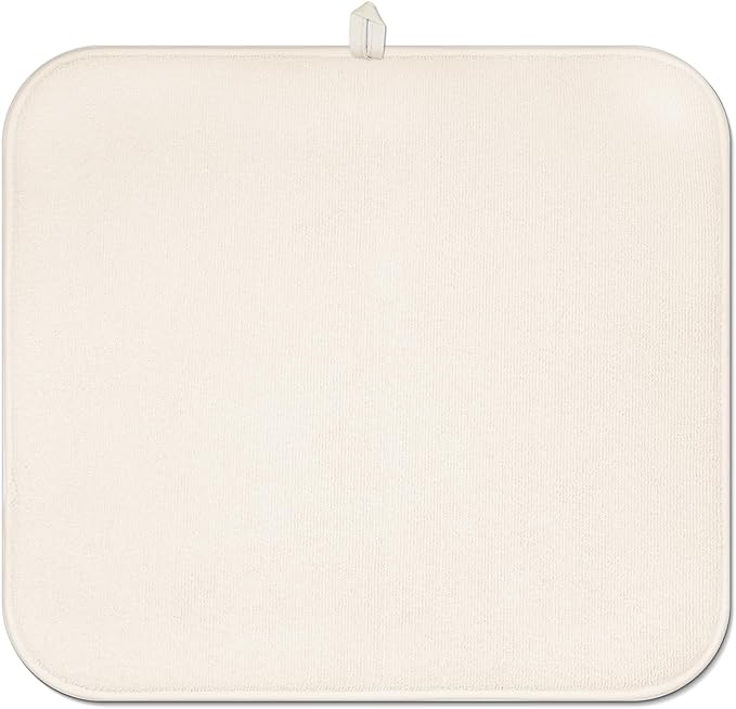 Dish Drying Mat Drainer Pads - Extra Large Microfiber Drying Mats for Dishes Kitchen Counter Super Absorbent Pads for Draining Racks (Chicken,18"x24" )