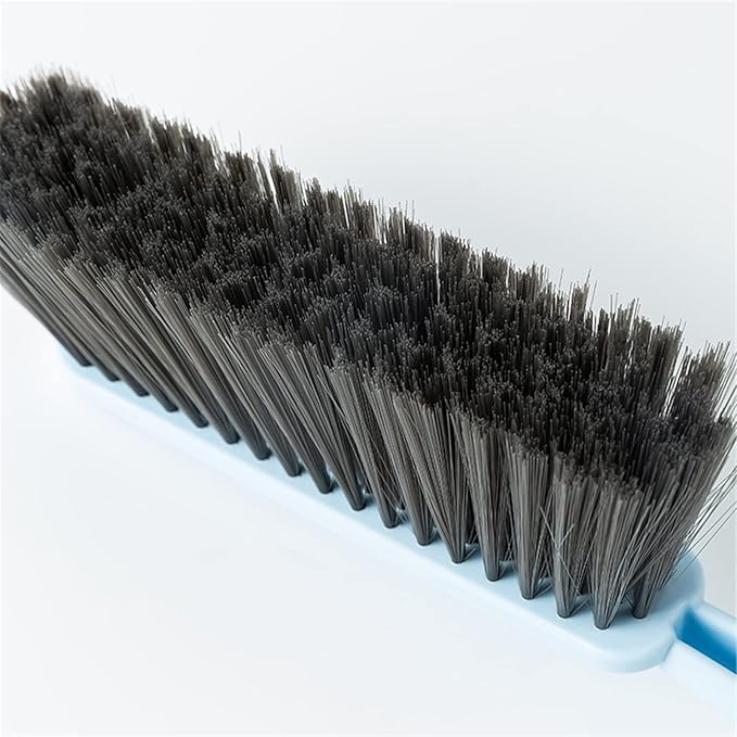 Hand Broom Cleaning Brushes, Multifunctional Soft Bristle Cleaning Brush Hand Brushs Bed Hair Dust Removal Scrubber Cleaner for Family Trip Sofa Furniture Car Bed Garden, Blue