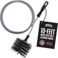 Brushtech Dryer Vent Cleaning Brush - 10-Foot Flexible Duct Cleaning Tool with Non-Kinking Spring for Lint Removal, Improved Airflow, Safer Dryers - Made in The USA, House Maintenance Supplies
