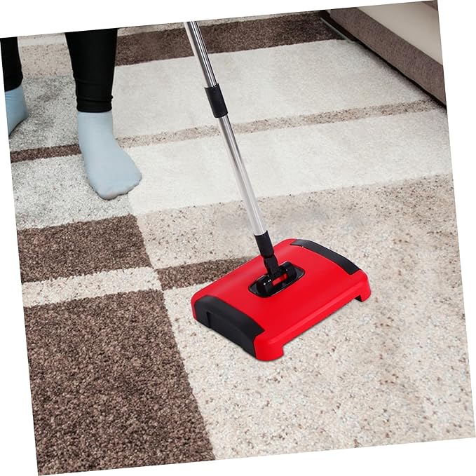 Cabilock Hand Push Carpet Sweeper Lightweight Manual Vacuum for Efficient PET Hair Removal Non-Electric Floor Roller Broom for Home Use
