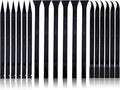 18 PCS Carbon Fiber Plastic Scrapers Tool, Non-Scratch Scraper Tool for Tight Spaces, Multi-Purpose Label Scraper Pen-Shaped, for Car Cleaning Supplies, Kitchen, Crevices, Stains (Black)
